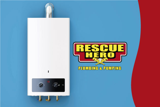 Modern tankless water heater used in home for energy-efficient hot water in bakersfield ca