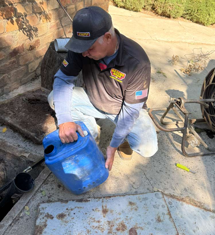 Septic tank pumping and inspection service