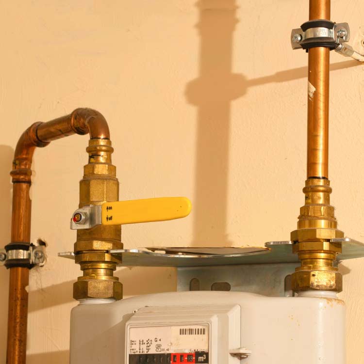 gas line installation in bakersfield, ca, for a new water header